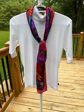 Agnes B White Cotton Blouse